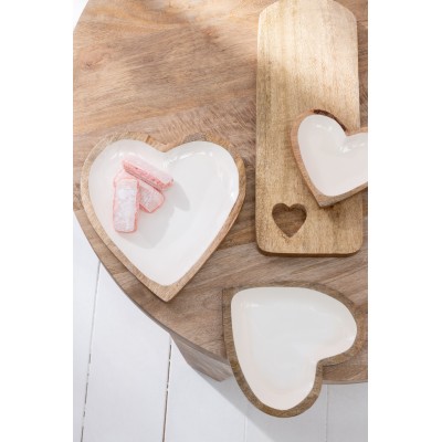 PLAT COEUR MANGUIER BLANC