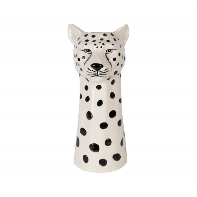 VASE LEOPARD NOIR ET BLANC