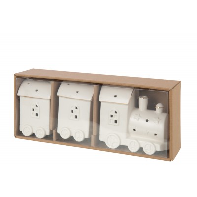 TRAIN WAGONS LED BLANC
