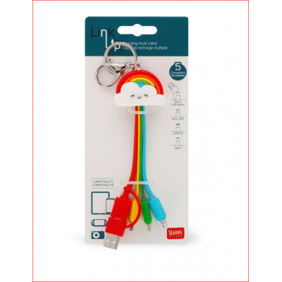 câble rechargeable en arc en ciel