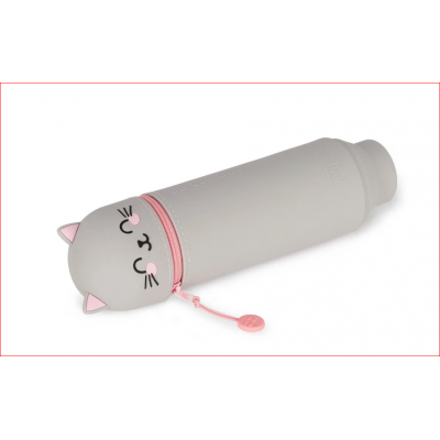 Trousse 2 en 1 en Silicone Kitty « Be Curious »