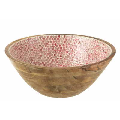 Bol Coeur Mosaique Bois De Manguier