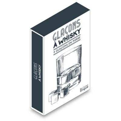 GLACONS A WHISKY EN PIERRE 9 PCS