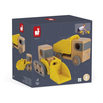 CAMION BENNE ET PELLETEUSE BOLID