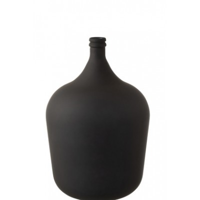 VASE CARAFE VERRE NOIR