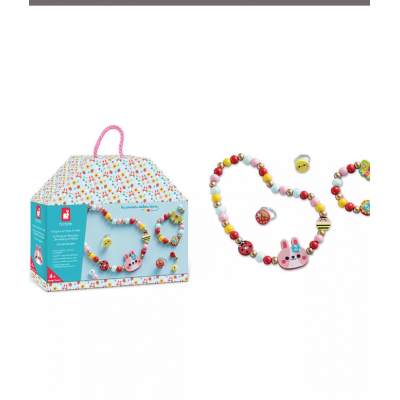 J09130 4 BIJOUX EN BOIS A CREE